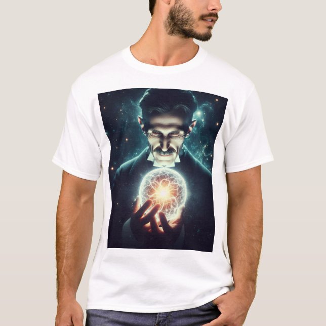 Nicola Tesla  T-Shirt (Vorderseite)