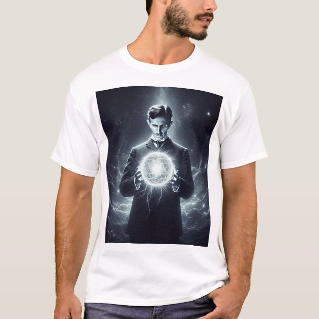 Nicola Tesla  T-Shirt (Vorderseite)