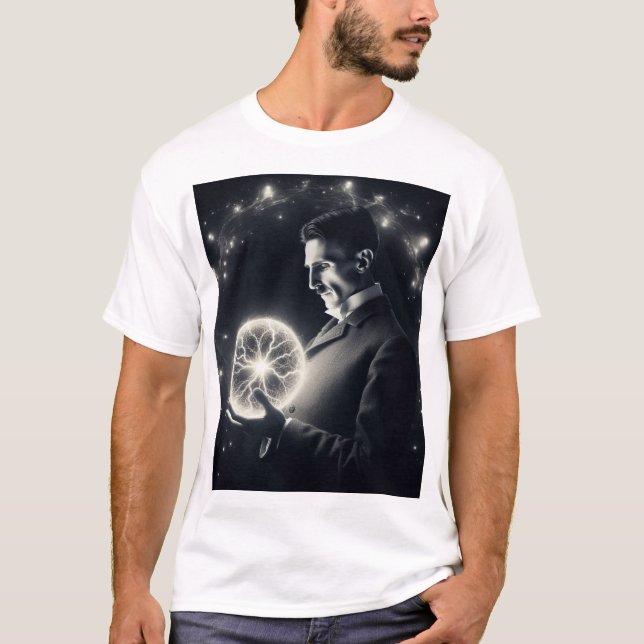 Nicola Tesla  T-Shirt (Vorderseite)