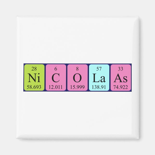 Nicolaas Periodenmagnet Magnet (Vorne)
