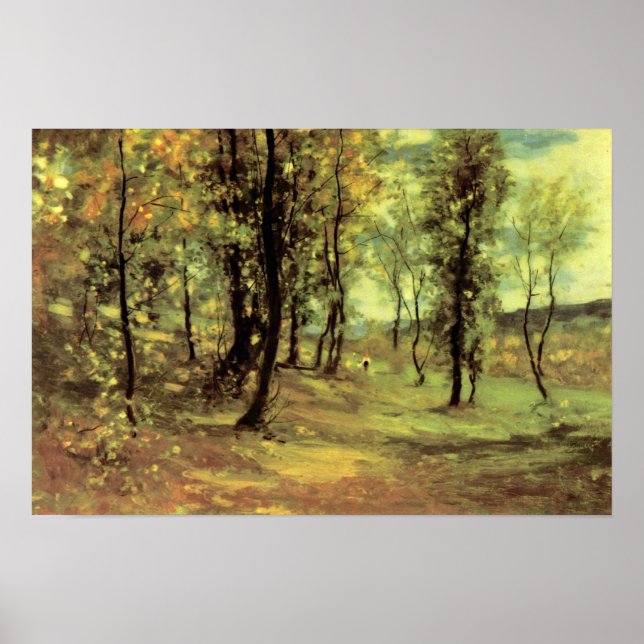 Nicolae Grigorescu - Waldbeseitigung Poster (Vorne)
