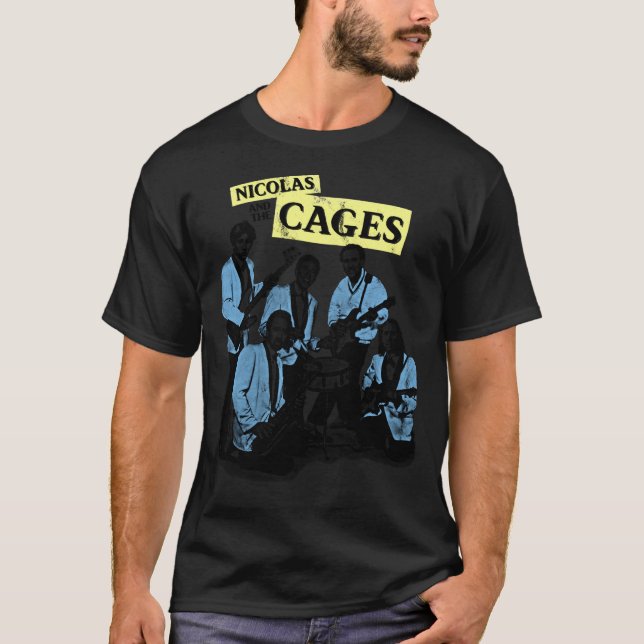 Nicolas and the Cages (Nic Cage Band Shirt) T-Shirt (Vorderseite)
