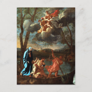 Nicolas Poussin Die Rückkehr der Heiligen Familie Postkarte