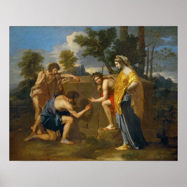 Nicolas Poussin - Et in Arcadia ego Poster (Vorne)