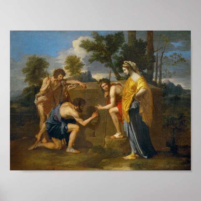 Nicolas Poussin - Et in Arcadia ego Poster (Vorne)