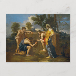 Nicolas Poussin - Et in Arcadia ego Postkarte