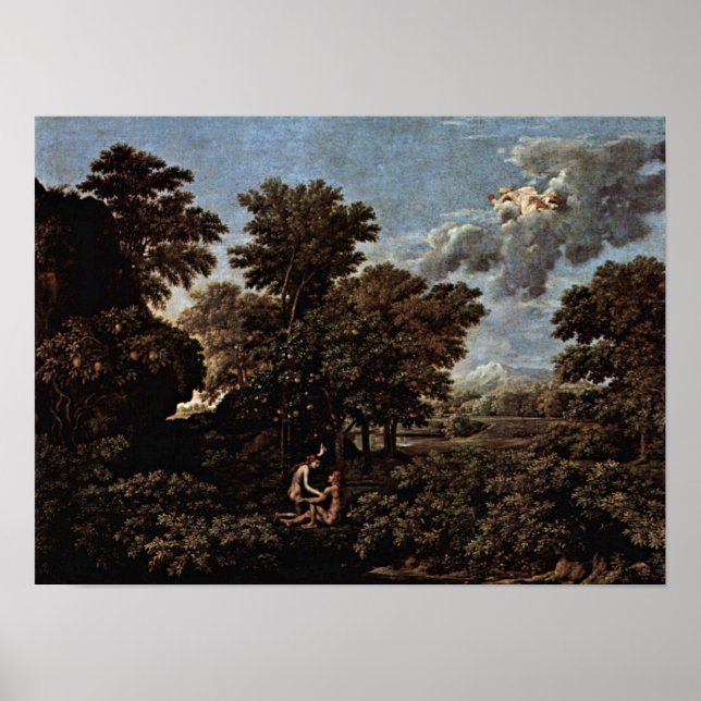 Nicolas Poussin - Frühjahr Poster (Vorne)