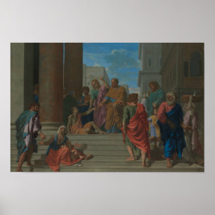 Nicolas Poussin - Heilige Peter und John Poster
