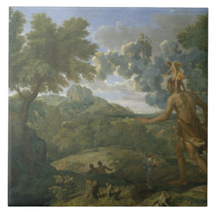 Nicolas Poussin - Landschaft mit Orion Fliese