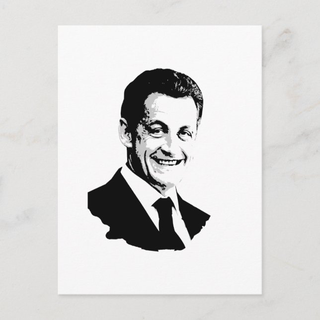 Nicolas Sarkozy Postkarte (Vorderseite)