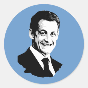Nicolas Sarkozy Runder Aufkleber
