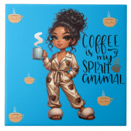 Nicole Coffee Spirit Animal Keramik Tile Fliese