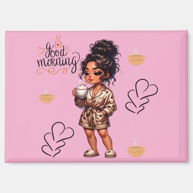 Nicole Good Morgencoffee Magnet (Vorderseite)
