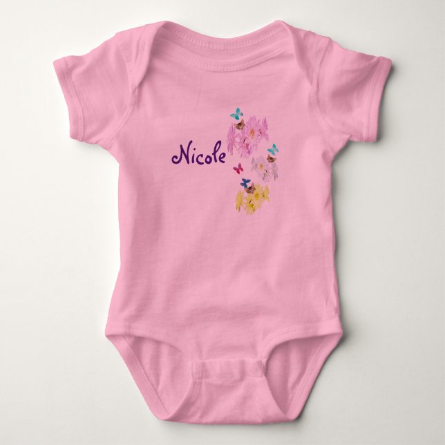 Nicole, Nom Avec Chatons, Body Bébé (Devant)