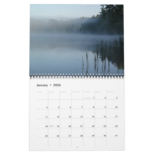 nicolet staatlicher Wald Kalender (Jan 2026)
