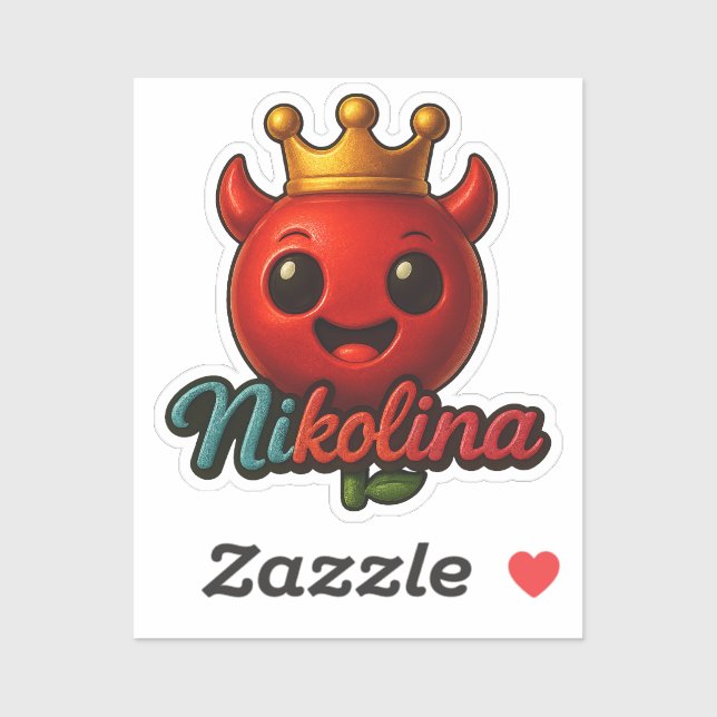 Nicolina Cute Devil 1 Aufkleber (Blatt)