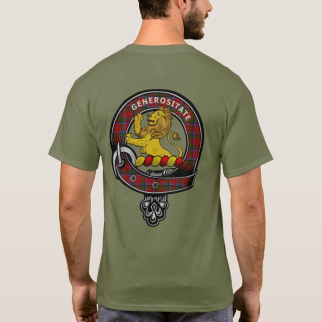 Nicolson Clan Abzeichen Adult T - Shirt (Rückseite)