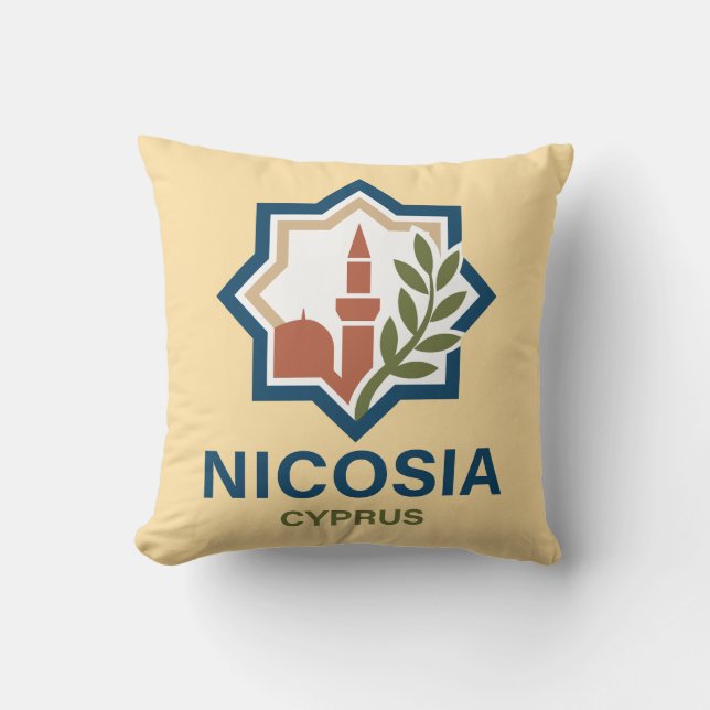 Nicosia Cyprus Mediterranean Kissen (Vorderseite)