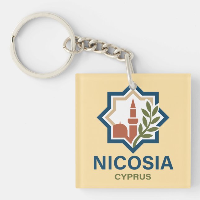 Nicosia Cyprus Mediterranean Schlüsselanhänger (Vorderseite)