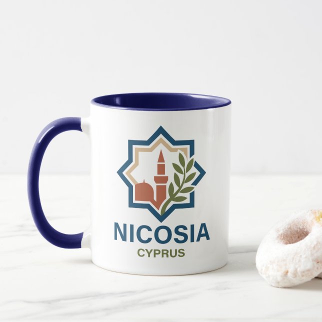 Nicosia Cyprus Mediterranean Tasse (Mit Donut)