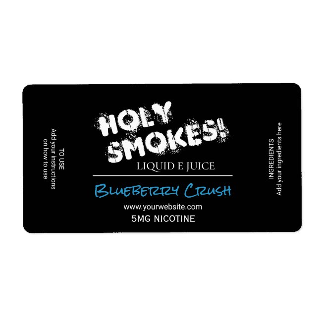 Nicotine E Juice Labels (Vorne)
