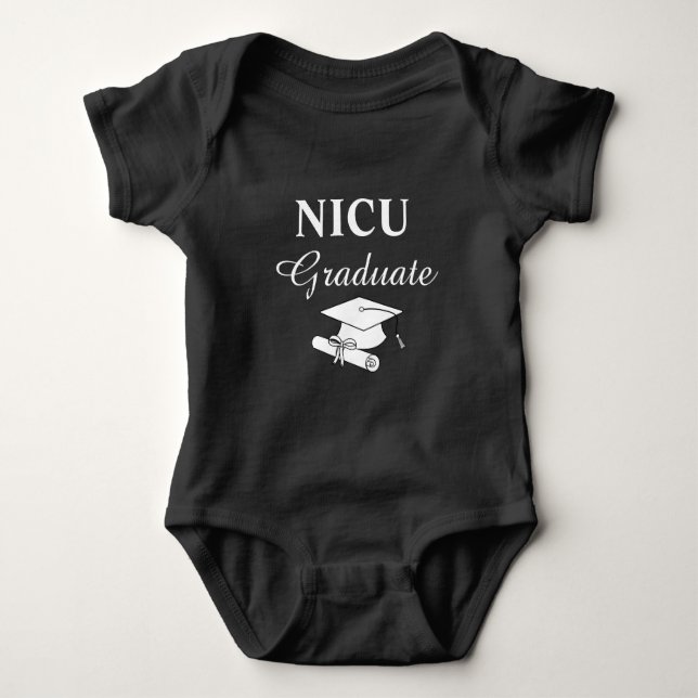 NICU Graduate Bodysuit Baby Strampler (Vorderseite)