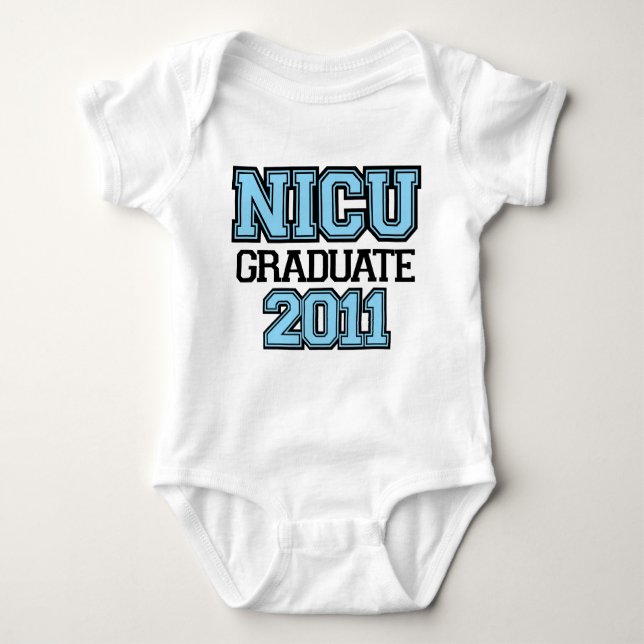 NICU Graduate Boy 2011 Baby Strampler (Vorderseite)