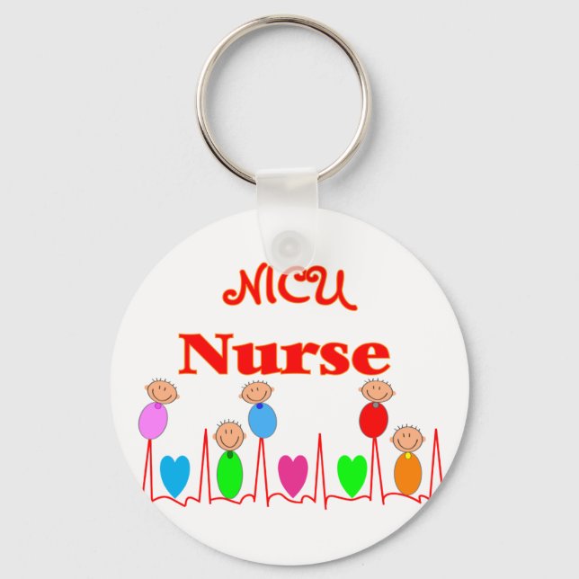 NICU Krankenschwester - Adorable Baby Graphics Schlüsselanhänger (Vorderseite)