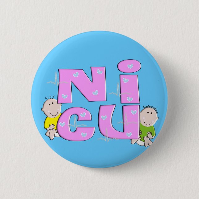 NICU Krankenschwester-Geschenke Button (Vorderseite)