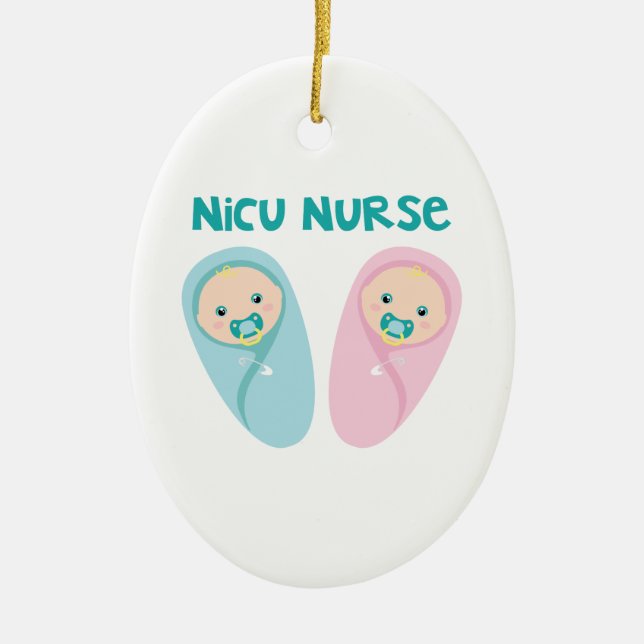 NICU Krankenschwester Keramikornament (Vorne)