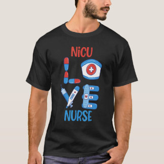 Nicu-Krankenschwester Liebe Krankenpflege-Design T-Shirt