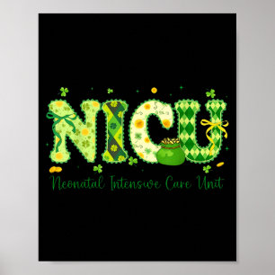 Nicu-Krankenschwester St. Patricks Day neonatologi Poster