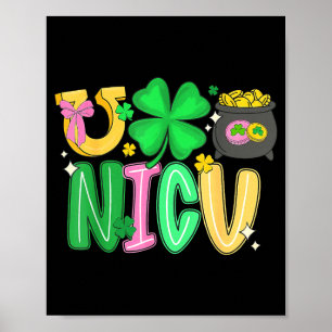Nicu-Krankenschwester St. Patricks Day neonatologi Poster