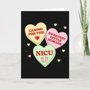 Nicu-Krankenschwester Valentins Herz Candy Arzt Rn Karte