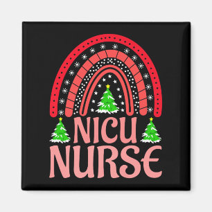 Nicu-Krankenschwester-Weihnachts-Crew Nurselife-Pf Magnet