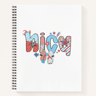 NICU Nurse 4. Juli American Nurse Notizbuch