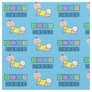 NICU Nurse Baby Blue Stoff