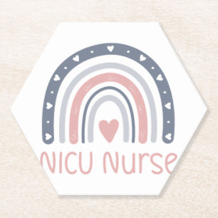 NICU Nurse Boho Rainbow NICU Nurse Gifts NICU N Untersetzer