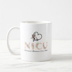 Nicu Nurse Floral Kaffeetasse