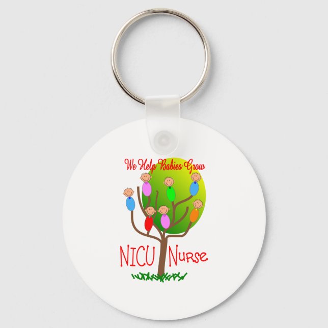 NICU Nurse Gifts, Adorable babies in a tree Schlüsselanhänger (Vorderseite)
