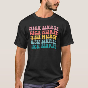 Nicu Nurse Icu Neonatal Retro Pflegeteam Tiny Hu T-Shirt