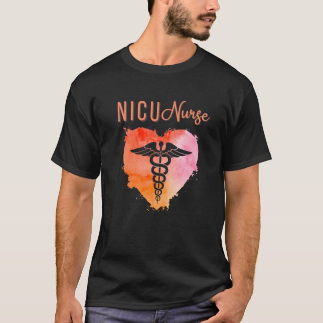 NICU Nurse  Neonatal Nurses Graduation Caduceus T-Shirt (Vorderseite)