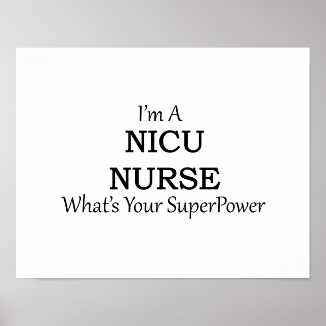 NICU NURSE POSTER (Vorne)