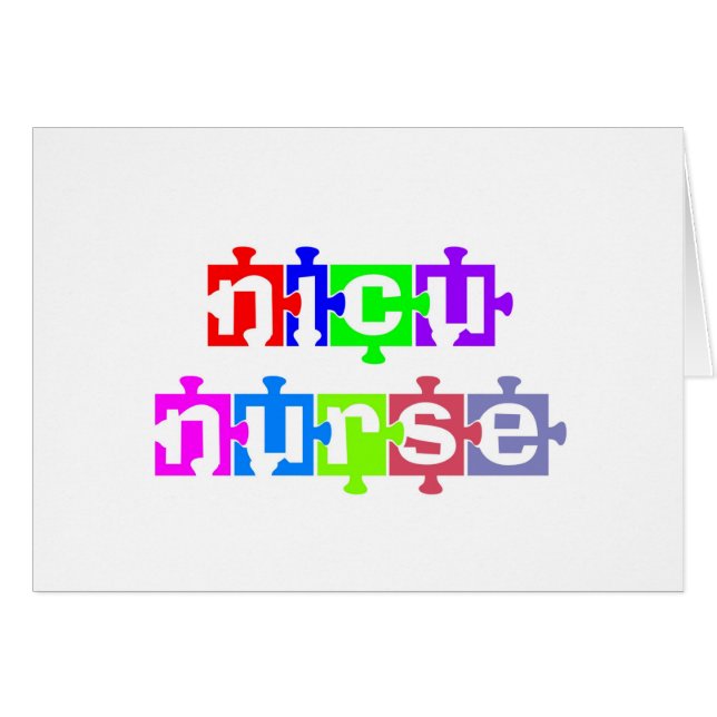 NICU NURSE PUZZLE PIECE (Devant horizontal)