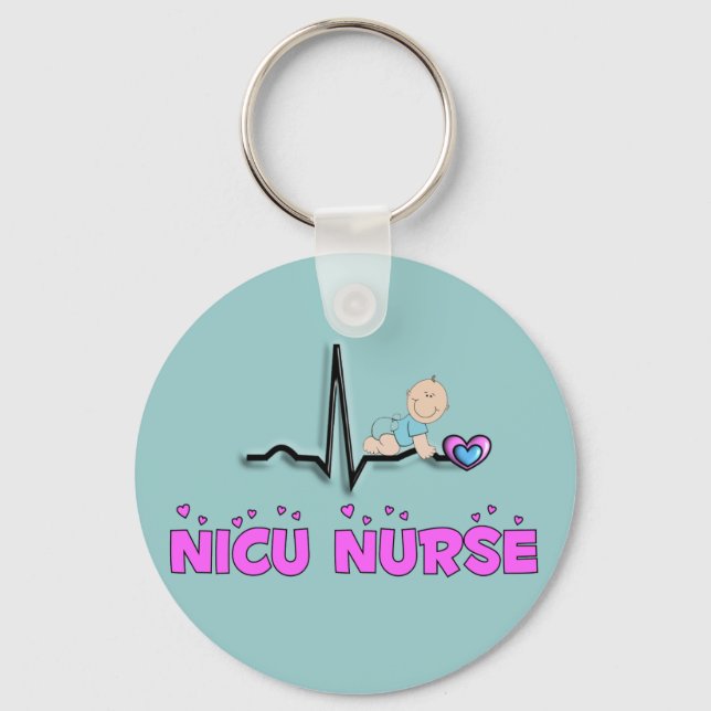 NICU Nurse QRS Design Schlüsselanhänger (Vorderseite)
