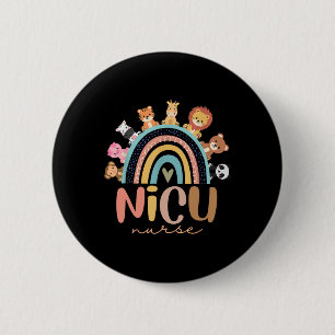 Nicu Nurse Rainbow Animal Neonatal Nicu Nurse Appr Button