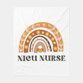 NICU Nurse Vintag Rainbow Fleecedecke
