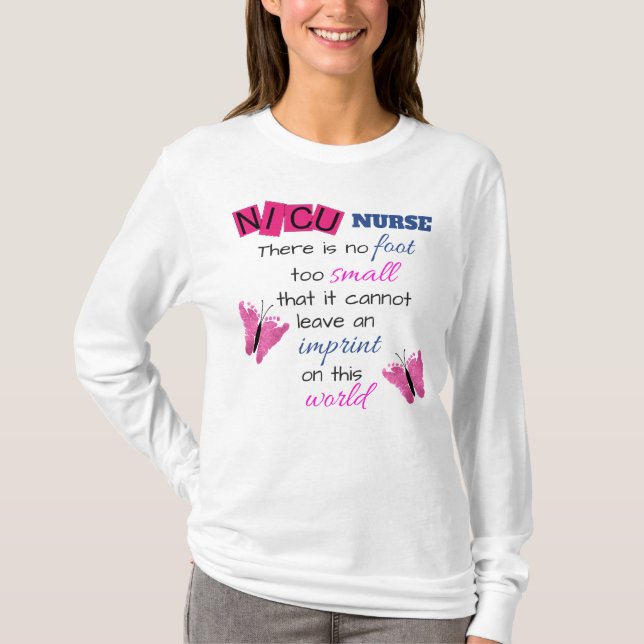 "NICU Nurse" WOMEN'S LANGE SLEEVES TSHIRT (Vorderseite)