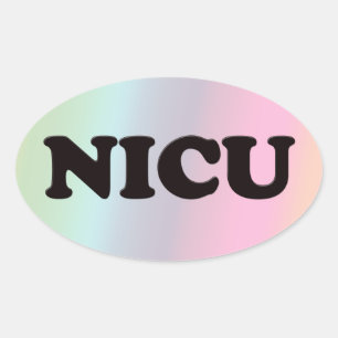 NICU OVALER AUFKLEBER