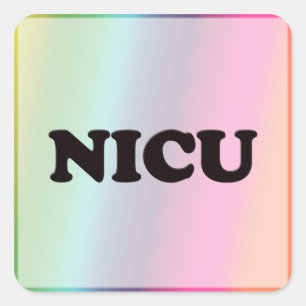 NICU QUADRATISCHER AUFKLEBER